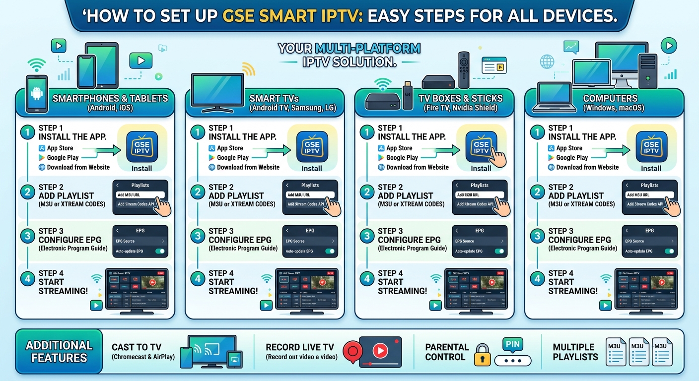 How to Set Up GSE Smart IPTV: Easy Steps (for All Devices) GSE Smart IPTV